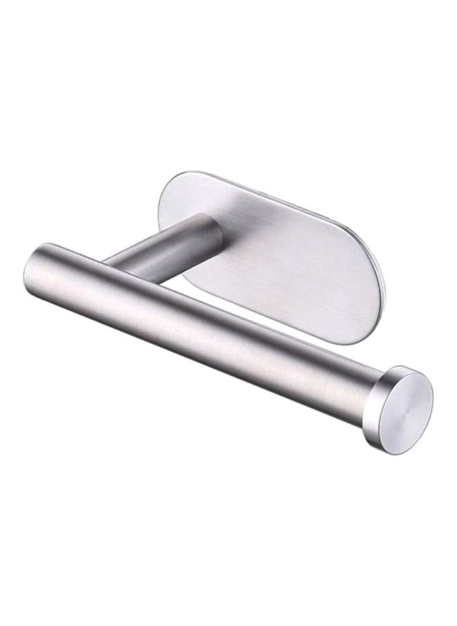 Stainless Steel Toilet Paper Holder silver 15x5cm