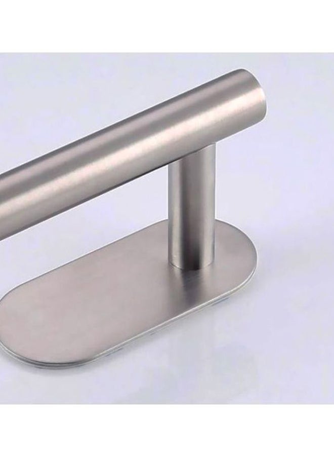 Stainless Steel Toilet Paper Holder silver 15x5cm