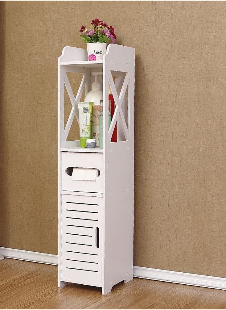 Bathroom Storage Corner Floor Cabinet