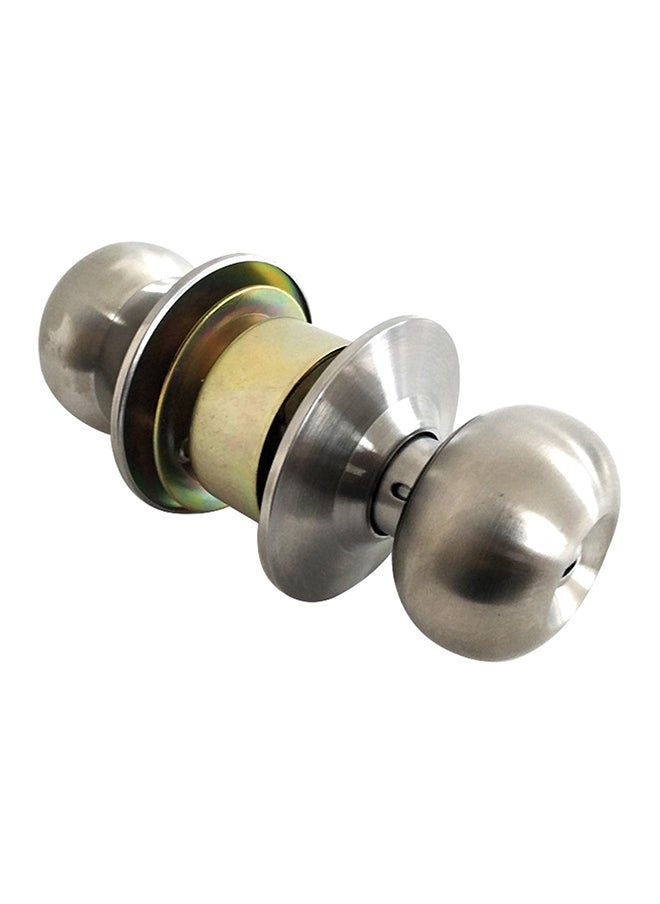 Keyless Round Ball Style Knob Set Silver 19.50x7.60x7.60cm