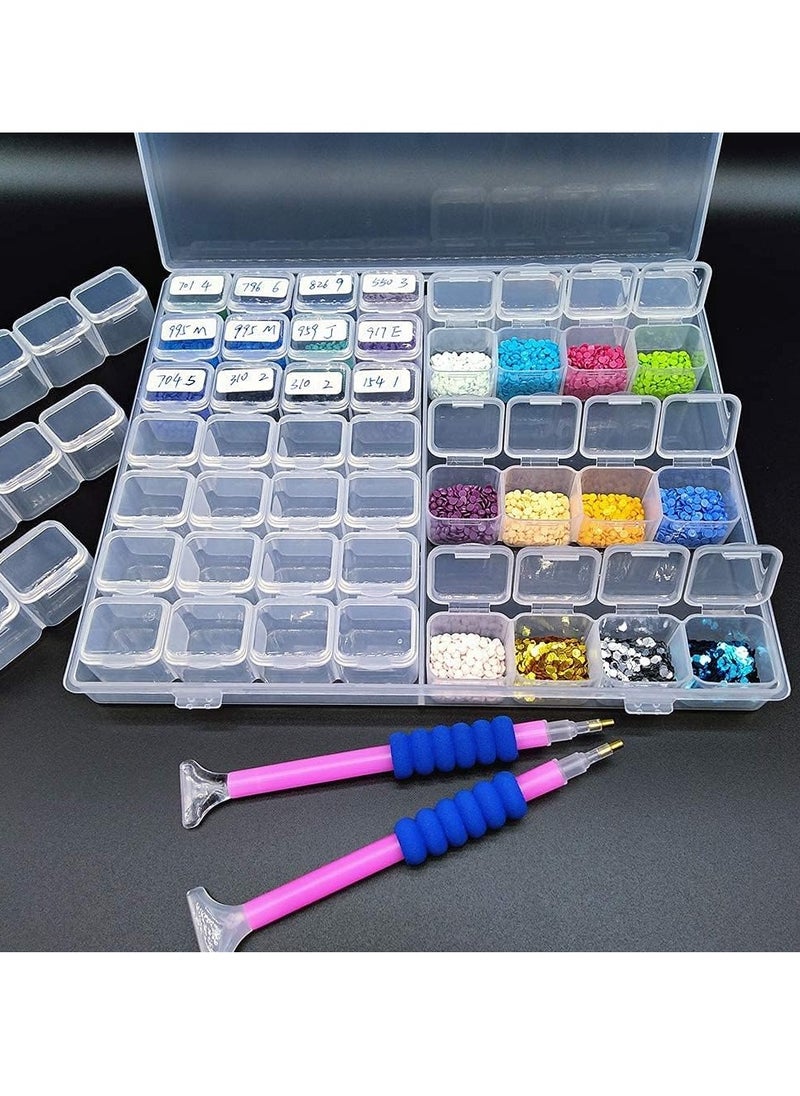 56-Grid Diamond Painting & Sewing Organizer Box for Beads & Accessories