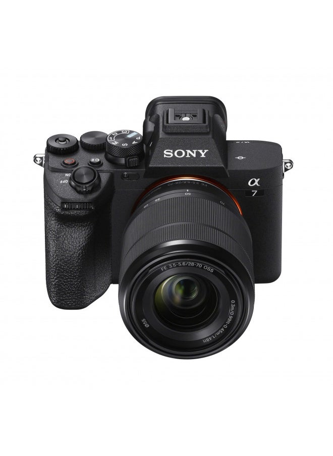 Sony Alpha 7 IV Full-frame Mirrorless Interchangeable Lens Camera with 28-70mm Zoom Lens Kit