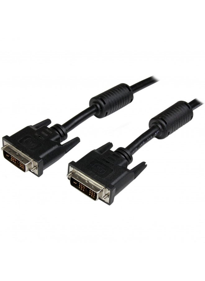 StarTech.com DVI Cable - 10 ft - Single Link - Male to Male Cable - 1920x1200 - DVI-D Cable - Computer Monitor Cable - DVI Cord - DVI to DVI Cable (DVIDSMM10)