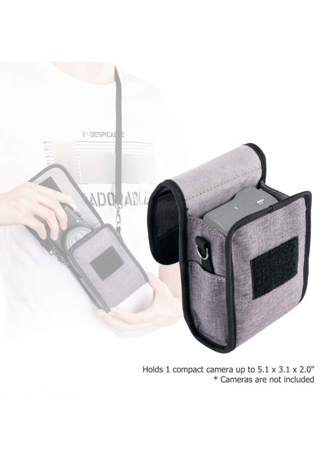 Kiorafoto Compact Camera Pouch Case for Sony ZV-1II ZV-1F ZV1 RX100VII RX100VI RX100VA RX100V RX100IV III II Canon G7XIII II G9XII SX740 SX730 SX620 Olympus TG-7 TG-6 TG-5 Ricoh GR IIIx GRIII GR3