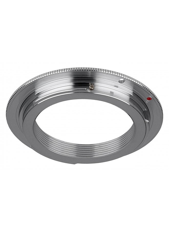 Fotodiox Pro Chrome (Type 1) Lens Mount Adapter - Compatible with M42 (42mm x1 Thread Screw) Lens to Canon EOS (EF, EF-S) Mount D/SLR Cameras