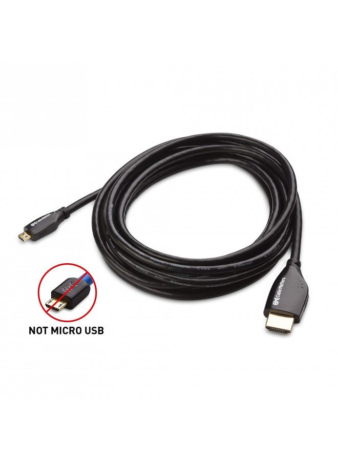 Cable Matters High Speed HDMI to Micro HDMI Cable 10 ft (Micro HDMI to HDMI) 4K Resolution Ready