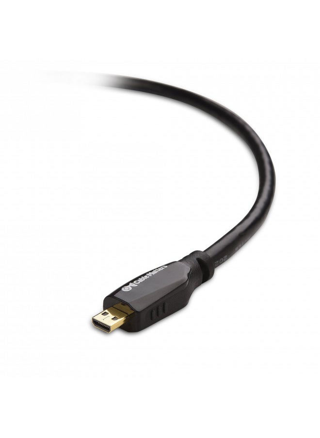 Cable Matters High Speed HDMI to Micro HDMI Cable 10 ft (Micro HDMI to HDMI) 4K Resolution Ready