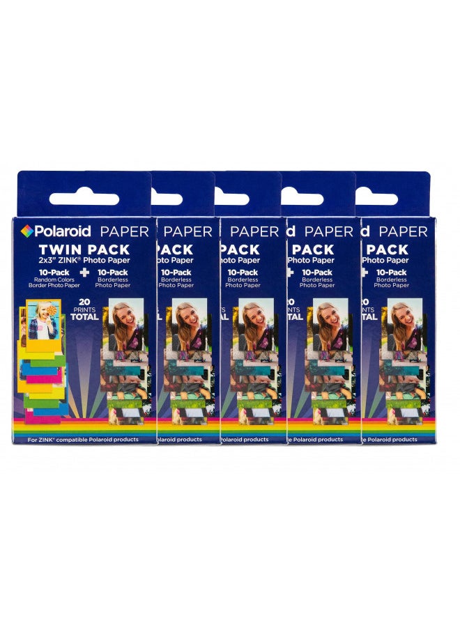 Polaroid 2x3 Premium Zink Photo Paper (50 Pack) Compatible with Polaroid Mint Camera, Snap/Snap Touch Instant Print Cameras & Polaroid Mint and Zip Photo Printers