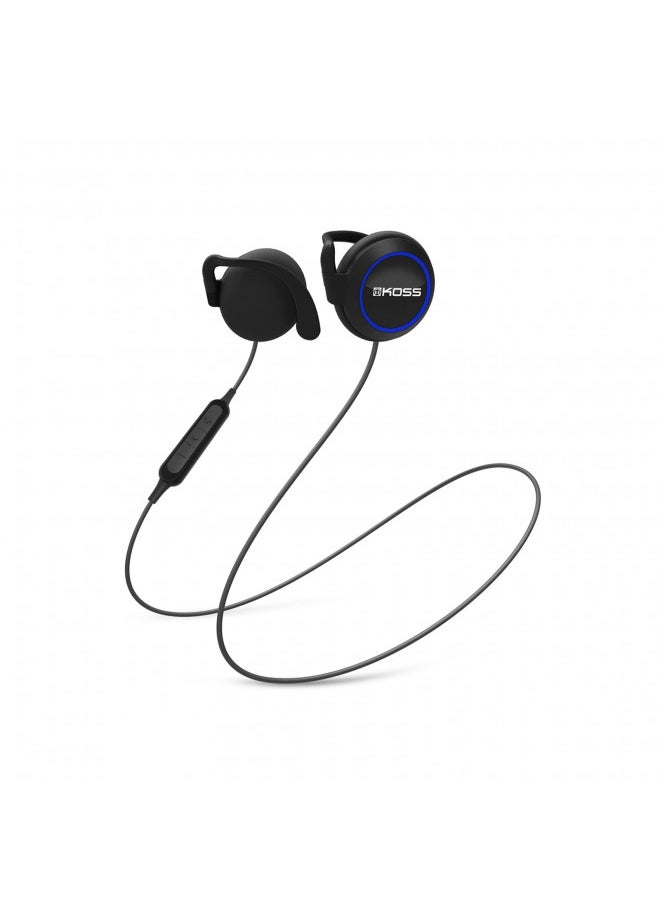 Koss BT221i Wireless Bluetooth Ear Clips, In-Line Microphone, Volume Control and Touch Remote, Sweat Resistant, Black