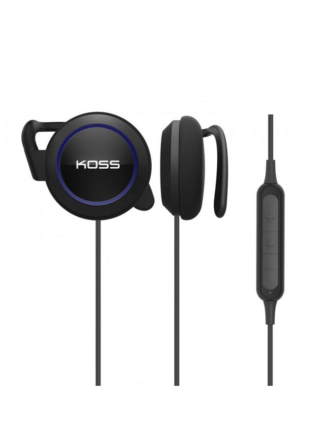 Koss BT221i Wireless Bluetooth Ear Clips, In-Line Microphone, Volume Control and Touch Remote, Sweat Resistant, Black