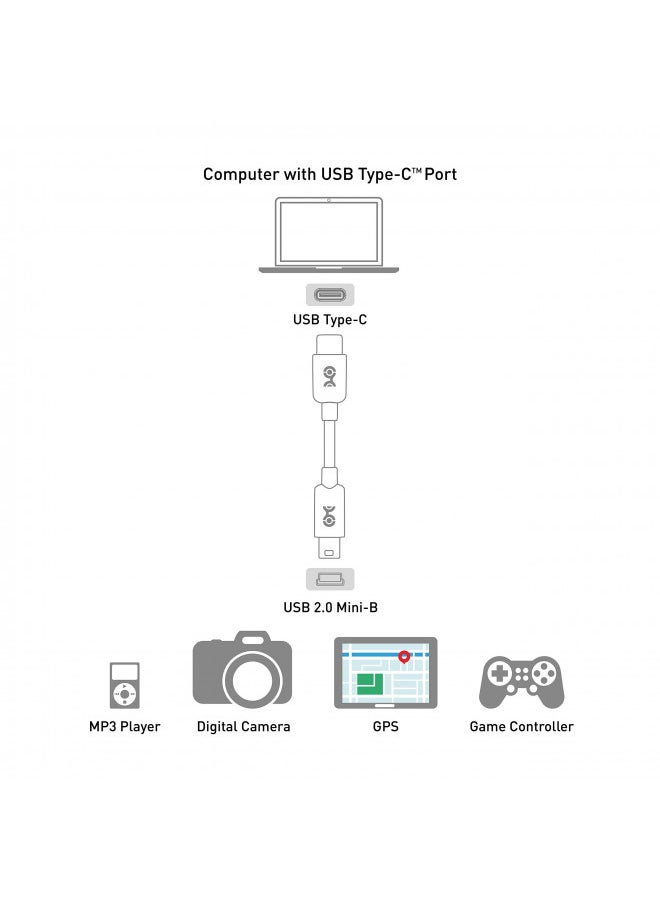 Cable Matters usb c to mini usb Cable, 6.6 Feet in Black