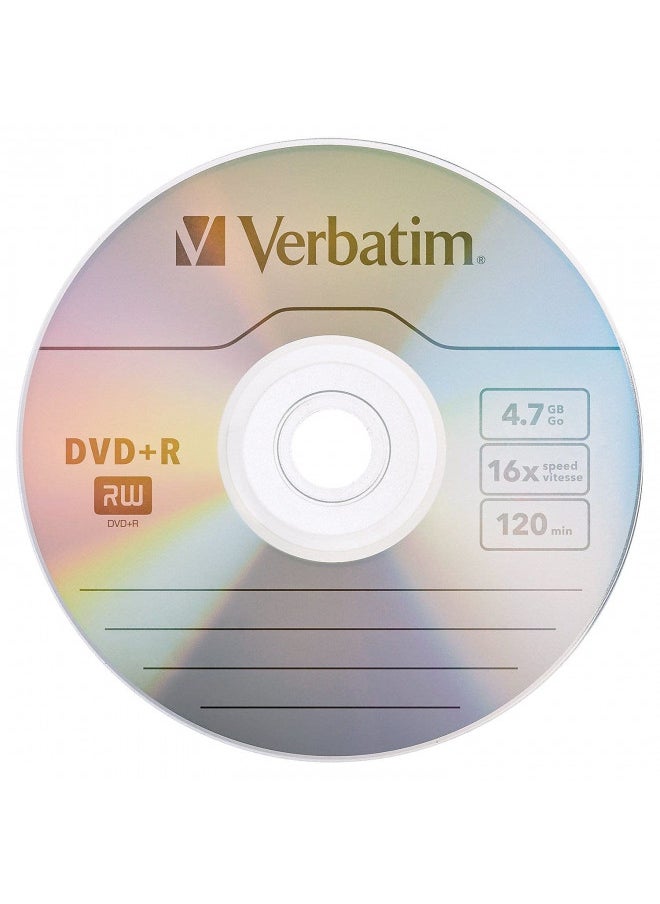 Verbatim DVD+R Blank Discs AZO Dye 4.7GB 16X Recordable Disc - 25 Discs Spindle