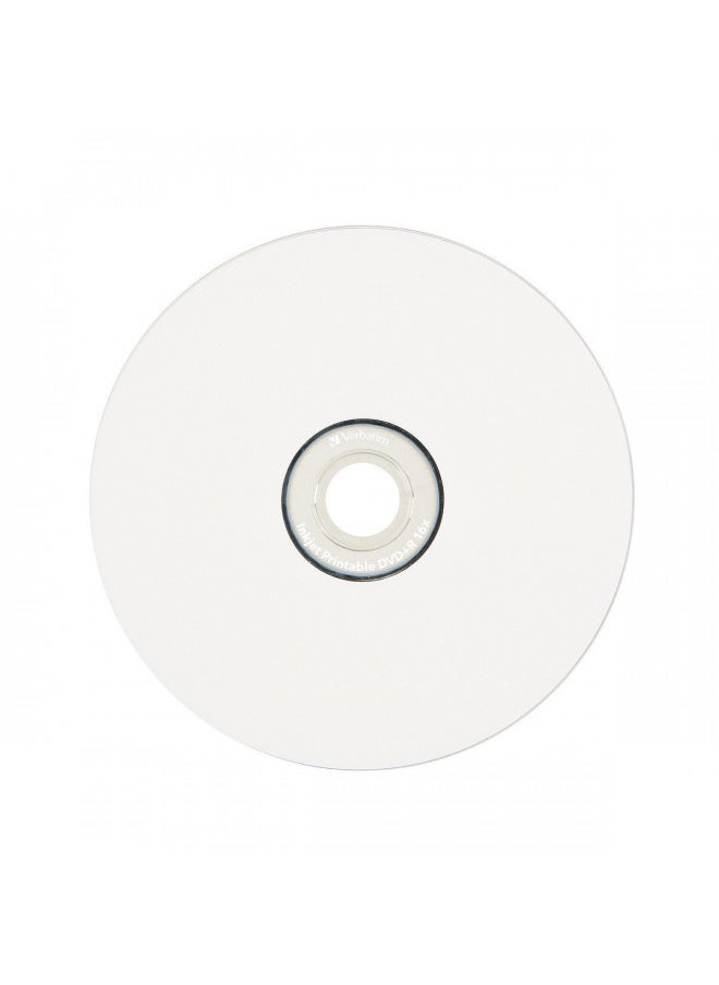 Verbatim DVD+R 4.7GB 16X White Inkjet Printable - 100pk Spindle