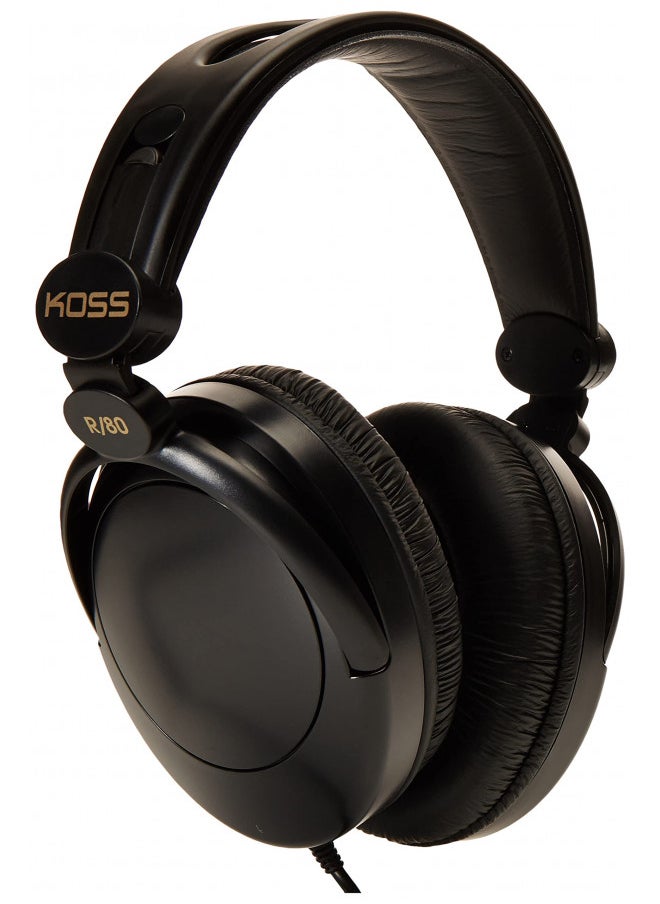 Koss 154336 R-80 Over Ear Headphones, Black