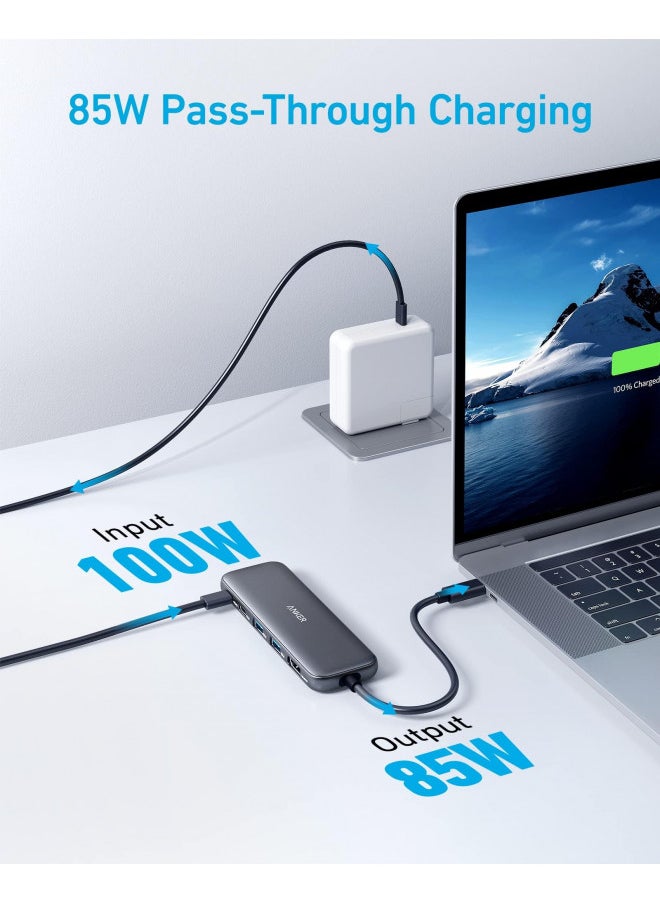 Anker 332 USB-C Hub (5-in-1) with 4K HDMI Display, 5Gbps - and 2 5Gbps USB-A Data Ports and for MacBook Pro, MacBook Air, Dell XPS, Lenovo Thinkpad, HP Laptops and More