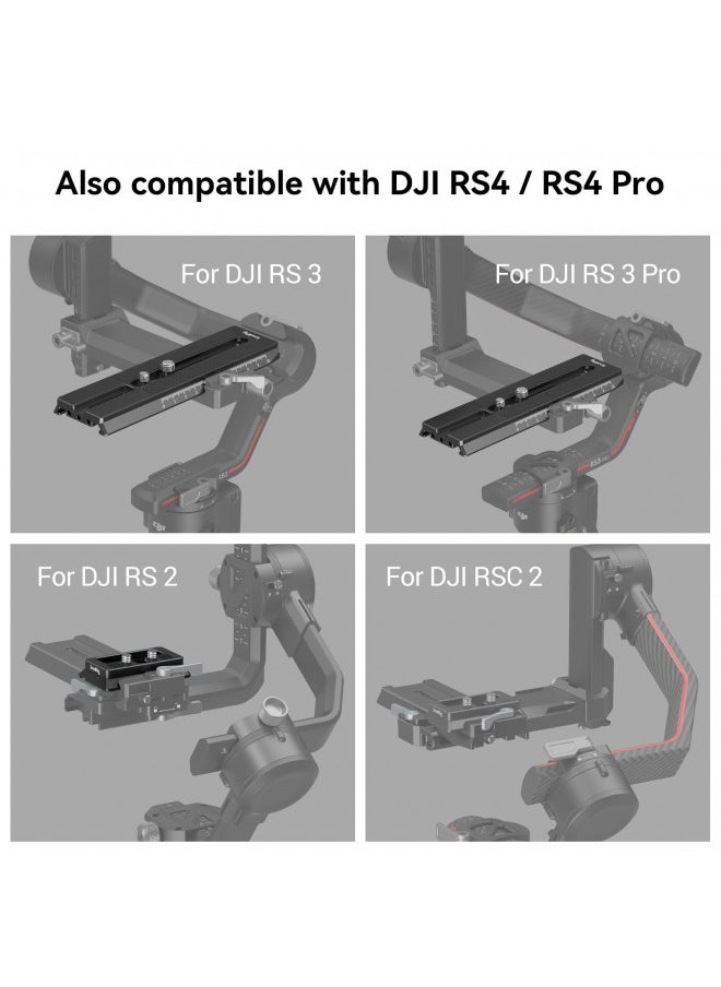 SMALLRIG Quick Release Plate for Arca-Type Standard Compatible with DJI RS 2 / RSC 2 / RS 3 / RS 3 Pro Gimbal - 3154