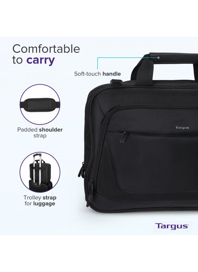 Targus CityLite Laptop Briefcase Shoulder Messenger Bag for 15.6-Inch Laptop, Black (TBT053US)