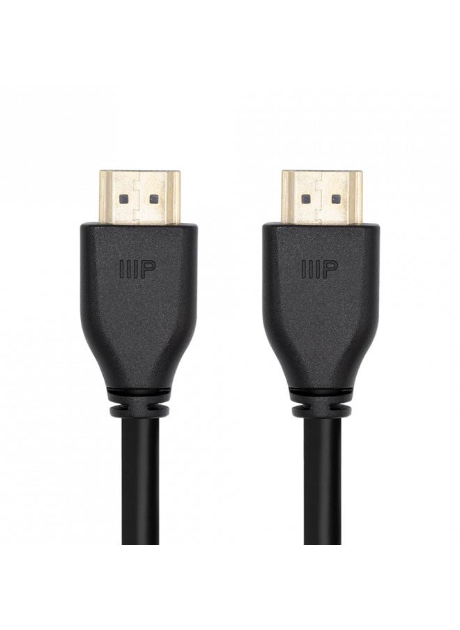 Monoprice 8K Certified Ultra High Speed HDMI 2.1 Cable - 8K@60Hz, 48Gbps, CL2 In-Wall Rated, 30AWG, Dynamic HDR and Dolby Vision, Supports eARC (Enhanced Audio Return Channel) 3 Feet - Black