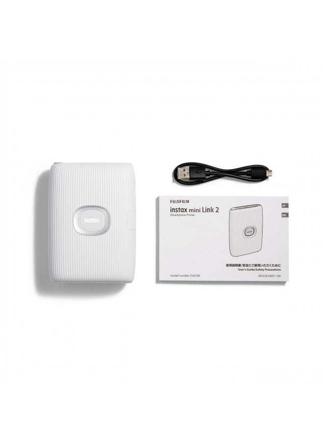 Fujifilm Instax Mini Link 2 Smartphone Printer - Clay White