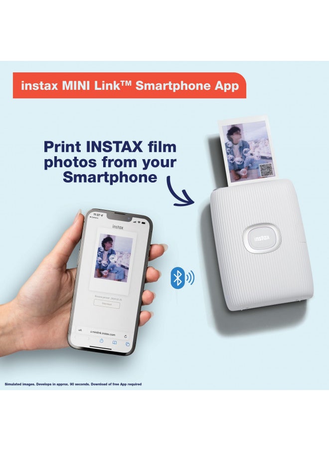 Fujifilm Instax Mini Link 2 Smartphone Printer - Clay White