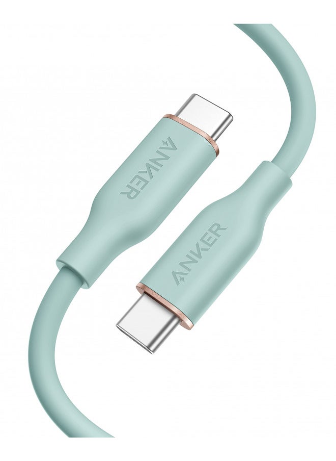 Anker USB-C to USB-C Cable, 643 Cable 100W 3ft, USB 2.0 Type C Charging Cable Fast Charge for MacBook Pro 2020, iPad Pro 2020, iPad Air 4, iPad Mini 6, Galaxy S21, Pixel, Switch (Mint Green)