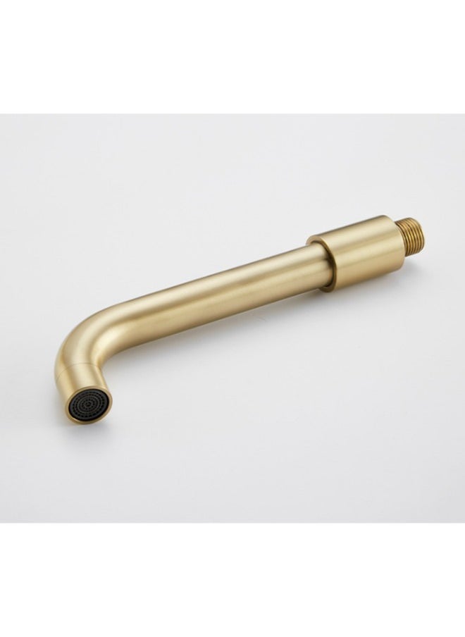 Wall Mount Bathroom Faucet Concealed Basin Mixer Taps Brushed Gold