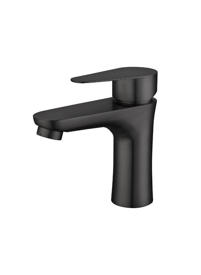 Single Handle Black Commercial Bathroom Faucet Taps