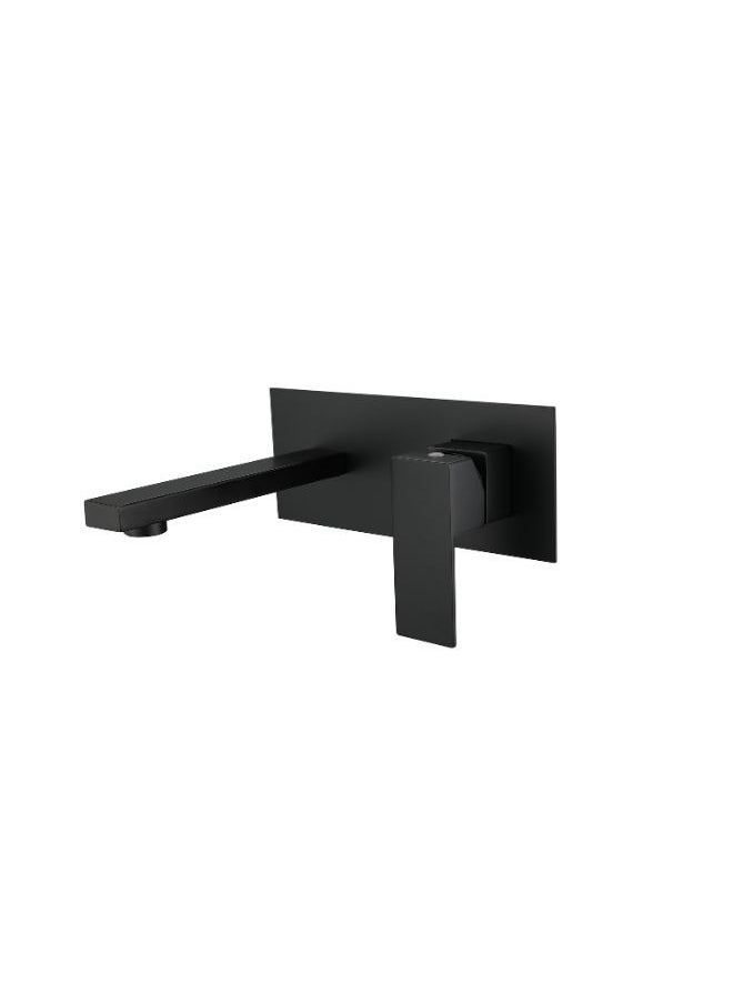 Matt Black Wall Mount Bathroom Concealed Basin Faucet Factory