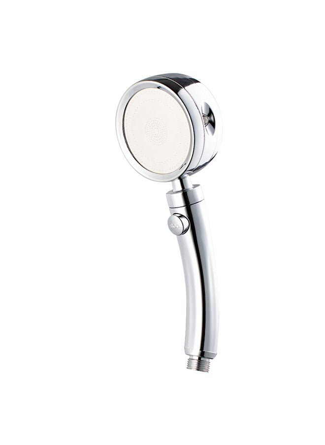 High Pressure Adjustable Handheld Shower Head Silver 27cm