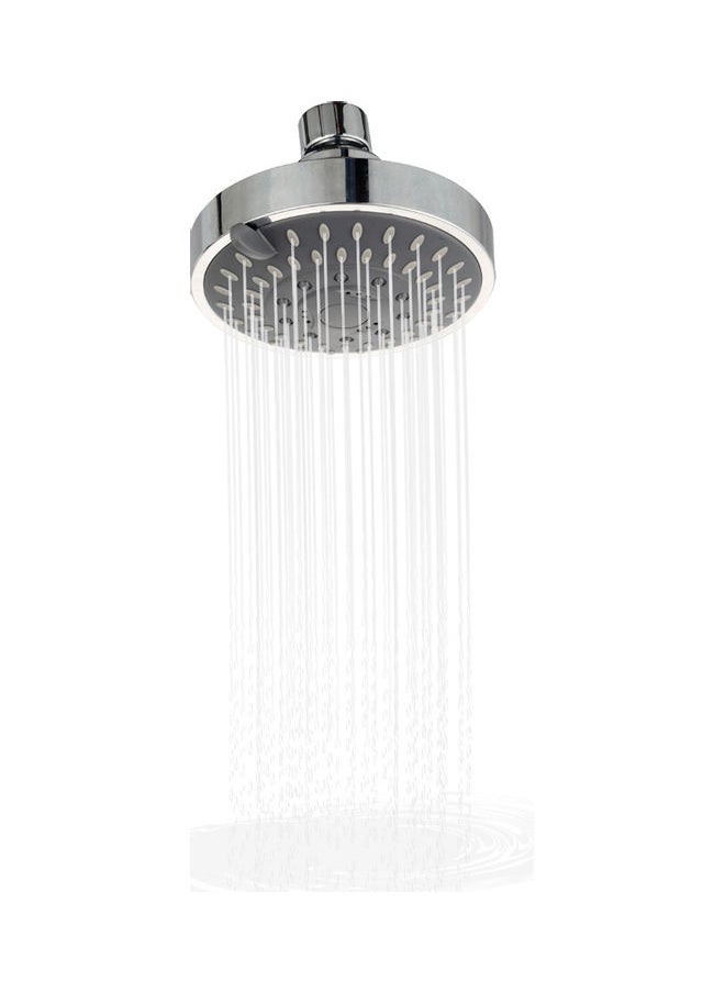 5 Settings High Pressure Shower Head Silver 3.14x4.29inch