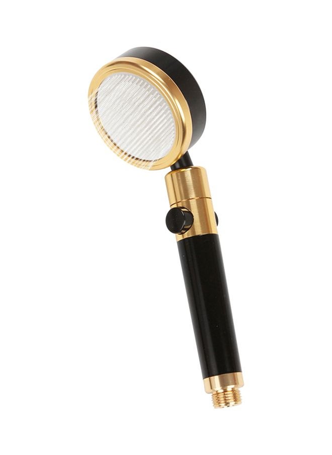 Rotatable Shower Head With ON And Off Pause Switch Black/Gold