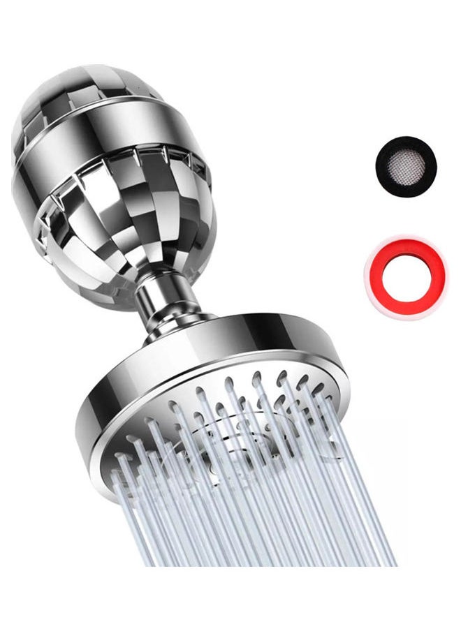 High Pressure Shower Head Silver 23.00x9.20x15.50cm