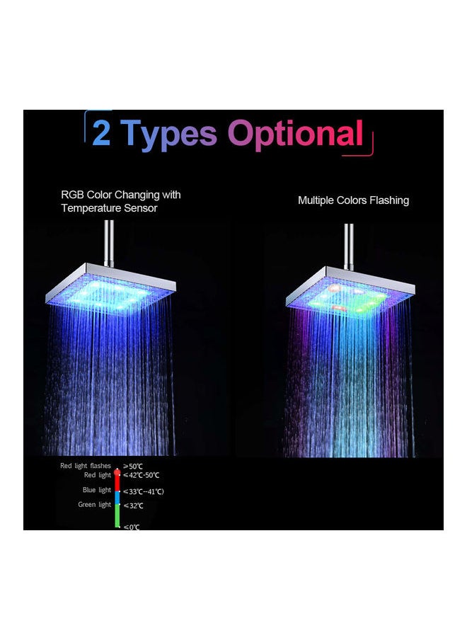 LED Shower Head Multicolour 21.7x8x21.2cm