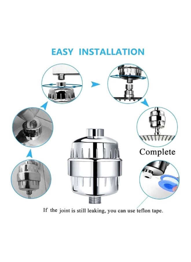 Shower Water Purifier Silver