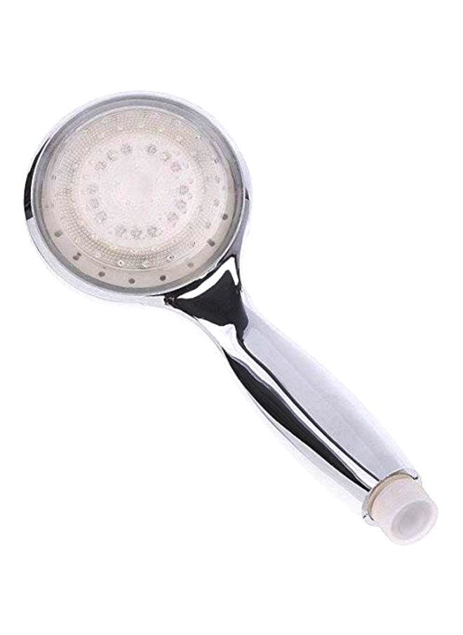 LED Light Shower Head Silver