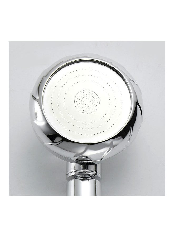 3-Spray Settings Shower Head with On/Off Pause Switch Silver 24 x 8 x 9cm