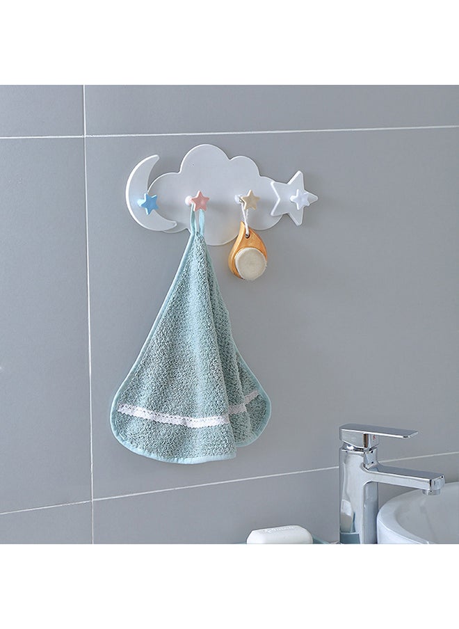 Creative Practical And Traceless Load-Bearing Clothes Hook White 6x9.7cm