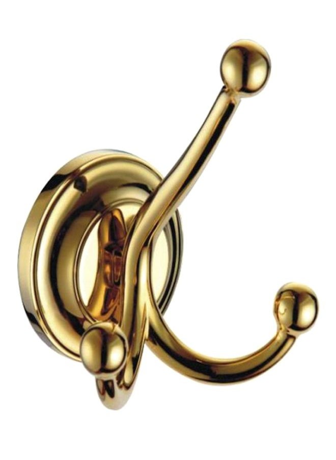 Stainless Steel Bathrobe Towel Hook  Finish Gold