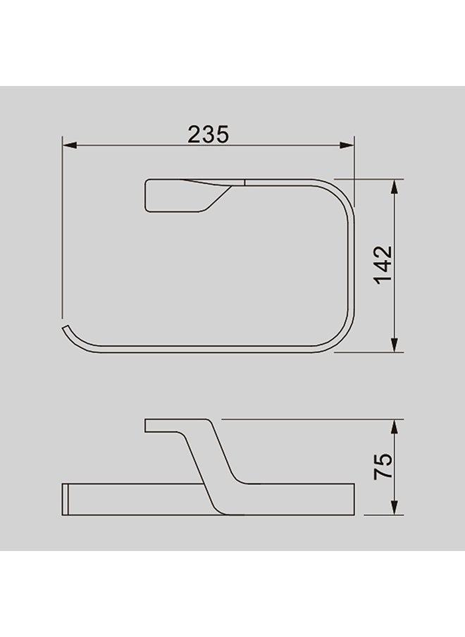 Towel Ring Silver 23.5x14.27.5cm