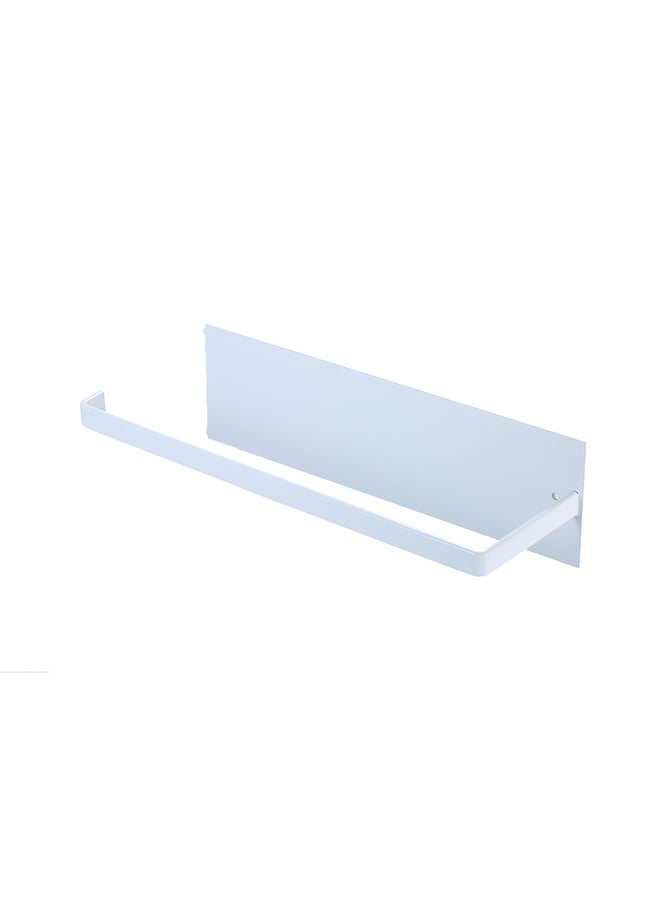 Wall Mounted Adhesive Paper Towel Holder White 25 x 9cm