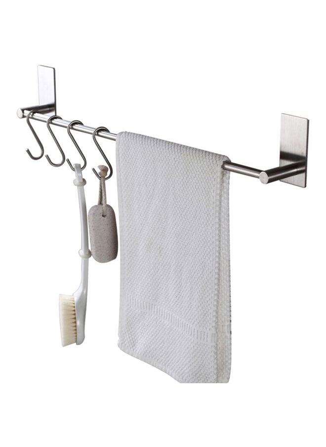 Stainless Steel Towel Holder Silver