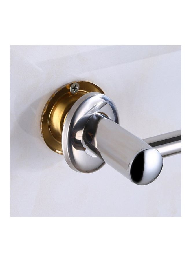 Stainless Steel Anti-Rust Towel Bar Silver 40centimeter