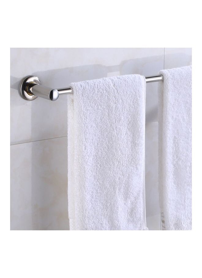 Stainless Steel Anti-Rust Towel Bar Silver 40centimeter