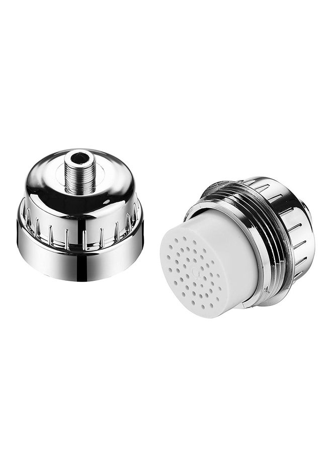 High Output Universal Metal Shower Filter Kit Silver