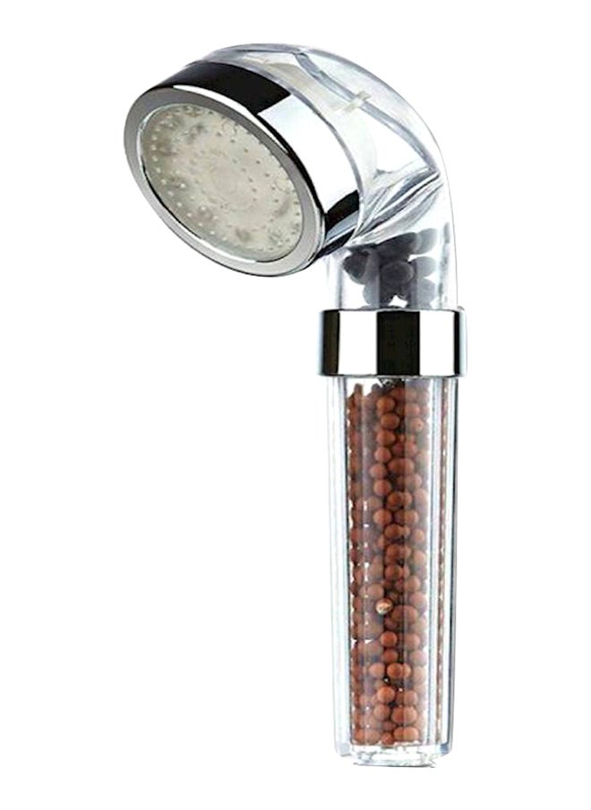 Colours Changing LED Shower Head with Spa Shower Filter Clear 8cm