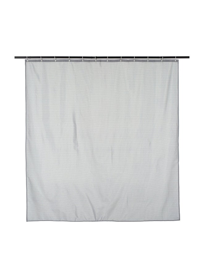 Printed Bathroom Curtain Grey 72x72inch