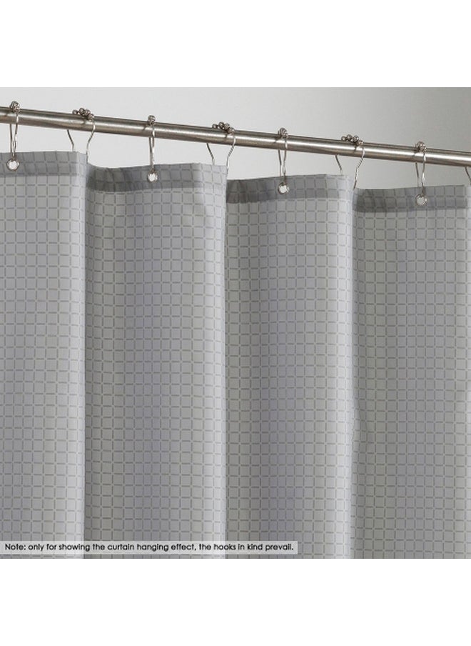 Printed Bathroom Curtain Grey 72x72inch