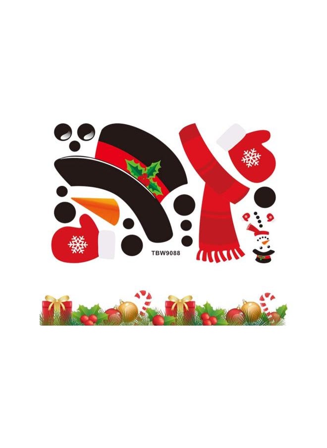 Christmas Snowman Refrigerator Magnets Self adhensive Stickers for Xmas House Decorations Metal Door