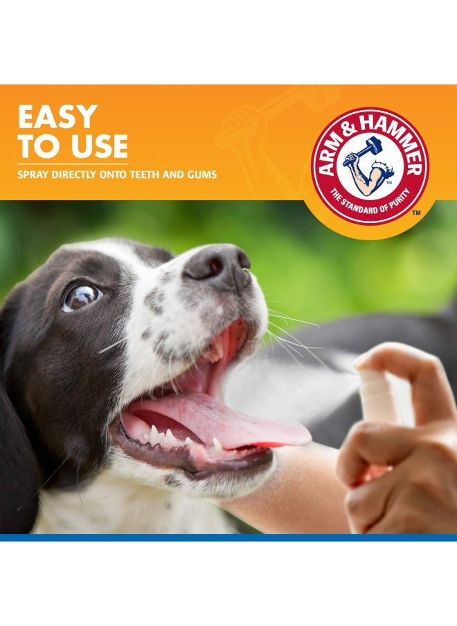 Arm And Hammer For Pets Tartar Control Dental Spray For Dogs | Dog Dental Spray Reduces Plaque And Tartar Buildup Without Brushing | Mint Flavor, 4 Ounces