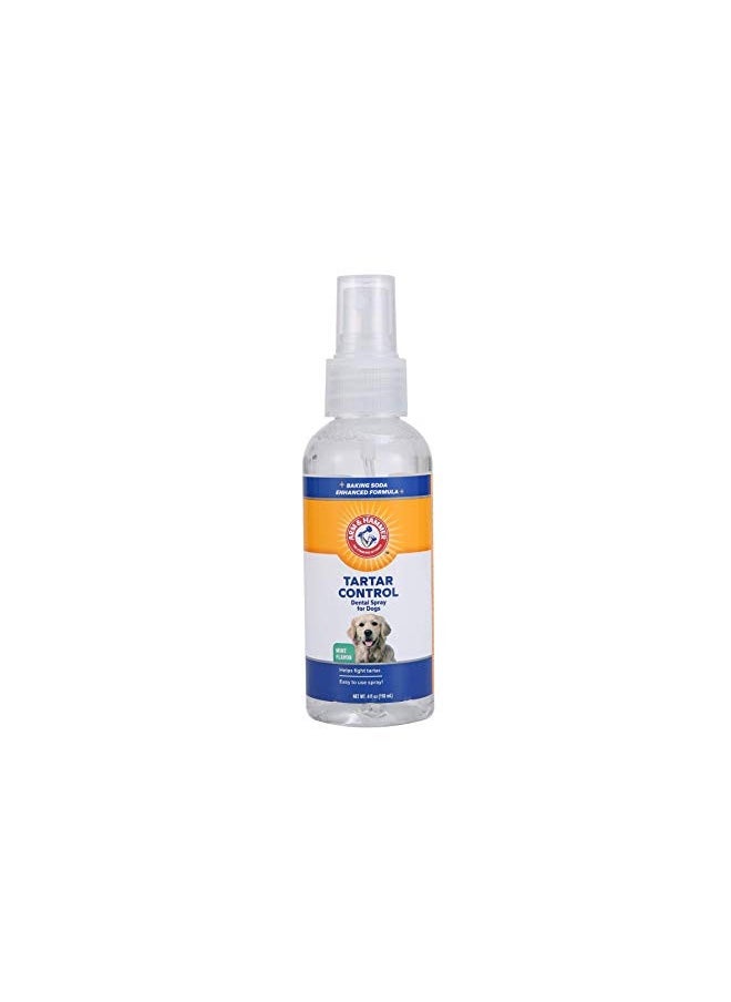 Arm And Hammer For Pets Tartar Control Dental Spray For Dogs | Dog Dental Spray Reduces Plaque And Tartar Buildup Without Brushing | Mint Flavor, 4 Ounces